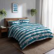 POŚCIEL HOTELOWA 140x200cm BAWEŁNA 100% + POSZEWKA 70x80 Wzór: Marynarski (4)