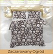 POŚCIEL HOTELOWA 140x200cm + POSZEWKA 70x80 BAWEŁNA 100% wzór: Zaczarowany Ogród (3)