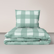 Pościel z Kory 160x200 + 2x70x80 Bawełniana Produkt Polski Bielawa - krata mięta (1)