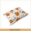 Poszewka na poduszkę 40x60cm BAWEŁNA 100% CERTYFIKAT - Rodeo Beżowe (2)