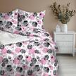 Pościel z Kory 160x200 + 2x70x80 Bawełna 100% Bielawa Produkt Polski - 1651 różowy (2)