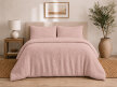 Pościel muślinowa dwuwarstwowa 160x200cm + 2x70x80cm - muślin + bawełna Pink (9)