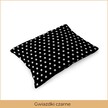 Poszewka na poduszkę 40x60cm BAWEŁNA 100% CERTYFIKAT - Gwiazdki czarne (2)