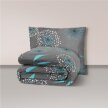 Pościel z Kory 140x200 + 1x70x80 Bawełna 100% Bielawa Produkt Polski - Dmuchawiec turkus (1)