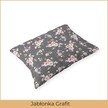 Poszewka na poduszkę 50x70cm BAWEŁNA CERTYFIKAT - Jabłonka grafit (2)