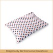 Poszewka na poduszkę 40x60cm BAWEŁNA 100% CERTYFIKAT - Rozgwiazdy 222 Czerwono Granatowe  (2)
