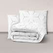 POŚCIEL Z KORY 200x220 + 2 poszewki PREMIUM 100% bawełna polska: milano białe (1)