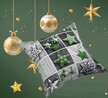Poszewka na poduszkę jasiek 40x40cm, 100% Magiczne święta zielone (7)
