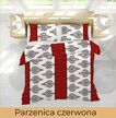 Pościel 140x200 +1x70x80cm, 140g/m2, 100% BAWEŁNA - Parzenica czerwona (3)