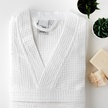 Szlafrok Waflowy Kimono Biały Unisex Długi Certyfikat - Rozmiar XL (3)
