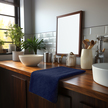 RĘCZNIK KĄPIELOWY 70x140 SPA HOTELOWY Duży Bawełniany 500g/m2 CHŁONNY - Navy (2)