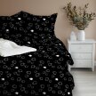 Pościel z Kory 140x200 + poszewka 70x80 POLSKI PRODUCENT - Baranki Czarne (2)