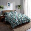 Pościel z Kory 160x200 + 2x70x80 Bawełna 100% Bielawa Produkt Polski - TURKUS LIŚCIE 3D (3)