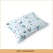 Poszewka na poduszkę 40x60cm BAWEŁNA 100% CERTYFIKAT - Ufo Niebieskie (2)