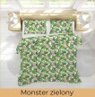 Pościel z Kory 140x200 + poszewka 70x80 POLSKI PRODUCENT - Monster Zielony (3)