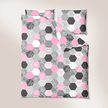 Pościel z Kory 160x200 + 2x70x80 Bawełna 100% Bielawa Produkt Polski - Plastry Miody Róż (2)