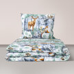  Pościel DZIECIĘCA 160x200 poszewka 50x70 dla dziecka 100% bawełna CERTYFIKAT Winter Forest Green (1)