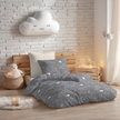 Poszewka na poduszkę 40x60cm BAWEŁNA 100% CERTYFIKAT - Baranki Szare (3)