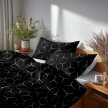 Pościel z kory 140x200 + 1x70x80 Bawełna 100% Bielawa Produkt Polski -  MILANO CZARNO BIAŁE (10)