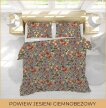 Pościel 160x200cm 2x70x80cm, 140g/m2,100% bawełna wzór: POWIEW JESIENI NA CIEMNOBEŻOWYM TLE (3)