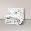 Pościel z Kory 140x200 + 1x70x80 Bawełna 100% Bielawa Produkt Polski -  PRESTIGE Baranki na białym (1)