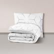 Pościel z Kory 140x200 + 1x70x80 Bawełna 100% Bielawa Produkt Polski - Milano białe (1)