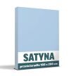 Prześcieradło 160x200cm SATYNA BAWEŁNA certyfikat - NIEBIESKI (1)