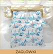 POŚCIEL Z KORY 160x200 + POSZEWKA 70x80 GRUBA  POLSKA BAWEŁNA - Żaglówki (3)