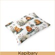 Poszewka na poduszkę 40x60cm BAWEŁNA 100% CERTYFIKAT - kapibary (2)