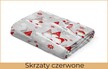 Prześcieradło 90x200cm z GUMKĄ, CERTYFIKAT - Skrzaty czerwone (2)