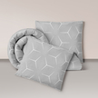 Pościel z Kory 160x200 + 2x70x80 Bawełna 100% Bielawa Produkt Polski - milano szare (1)