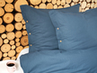 Pościel 140x200cm 100% BAWEŁNA PURE ECO LINE ozdobny Guzik Denim (4)