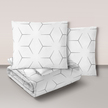 Pościel z Kory 160x200 + 2x70x80 Bawełniana Produkt Polski Bielawa - milano białe (1)