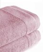 Zestaw 2x RĘCZNIK KĄPIELOWY 70x140 SPA HOTELOWY Duży Bawełniany 550g/m2 - VITO Pudrowy Róż (3)