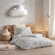 POŚCIEL DZIECIĘCA 100x140 + 50x60 100% BAWEŁNA certyfikat 2-el. do Łóżeczka Koparki Z Tęczą Beż (3)
