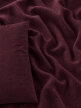 Pościel muślinowa dwuwarstwowa 220x200cm + 2x70x80cm - muślin + bawełna Burgundy (3)