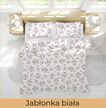 Pościel z Kory 160x200 + 2x70x80 Bawełniana Produkt Polski Bielawa - JABŁONKA BIAŁA (3)