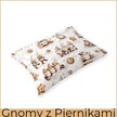 Poszewka na poduszkę 40x60cm BAWEŁNA 100% CERTYFIKAT - Gnomy z piernikami (3)