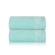 Zestaw 2x RĘCZNIK KĄPIELOWY 70x140 SPA HOTELOWY Duży Bawełniany 550g/m2 - VITO Jasny Turkus/ Aqua (2)