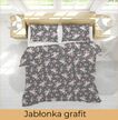 Pościel z kory 160x200cm + 2szt. 70x80cm -PRESTIGE Jabłonka grafit (3)