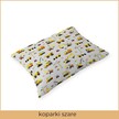 Poszewka na poduszkę 40x60cm BAWEŁNA 100% CERTYFIKAT - Koparki Szare (2)