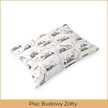 Poszewka na poduszkę 40x60cm BAWEŁNA 100% CERTYFIKAT - Plac Budowy Żółty (2)