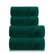 Zestaw 4x Ręczniki Bawełniane VITO 550 g/m2 – 2x 70x140 + 2x 50x90 | Hotelowe SPA Ciemny Zielony (1)