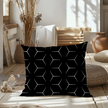 Poszewka 70x80cm na poduszkę 100% bawełna wzór: Milano Czarno Białe (3)