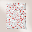 Pościel z Kory 160x200 + 2x70x80 Bawełna 100% Bielawa Produkt Polski - Skrzaty czerwone (6)