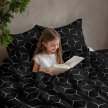 Pościel z kory 140x200 + 1x70x80 Bawełna 100% Bielawa Produkt Polski -  MILANO CZARNO BIAŁE (5)