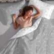 Pościel Dwustronna 160x200cm 2x70x80cm, 140g/m2,100% bawełna wzór: Milano Szaro Białe Mix (1)