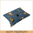 Poszewka na poduszkę 40x60cm BAWEŁNA 100% CERTYFIKAT - Koty Trzpioty (2)