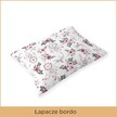Poszewka na poduszkę 40x60cm BAWEŁNA 100% CERTYFIKAT - Łapacze bordo szare (2)