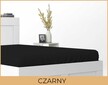 Prześcieradło 90x200 SATYNA z gumką czarne (2)
